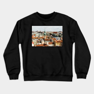 Prague Roof Tops City Scape Crewneck Sweatshirt